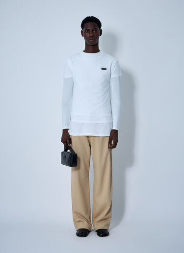 Miu Miu Set Of Three Logo Motif T-Shirts White miu0361001