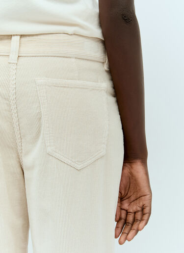 The Row Dan Corduroy Pants Cream row0256019