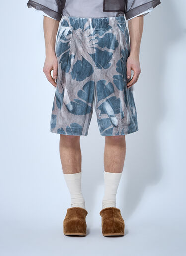 Dries Van Noten 印花棉质短裤  棕色 dvn0160011