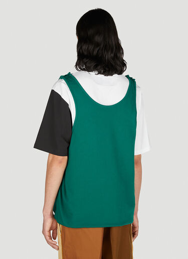 Marni x Carhartt 로고 티셔츠 그린 mca0150013