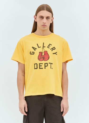 Gallery Dept. Boxing Merch T-Shirt Yellow gdp0158009