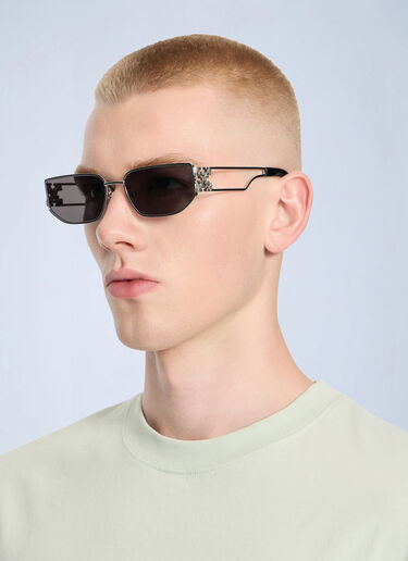 LN-CC® - Off-White: Allen Dark Grey Lens Sunglasses - Yellow Off-White Allen Dark Grey Lens Sunglasses Yellow ofw0364481
