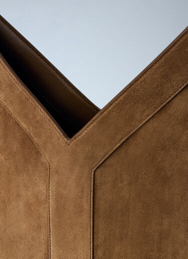 Saint Laurent Y トップハンドル バケットバッグ ブラウン sla0263098