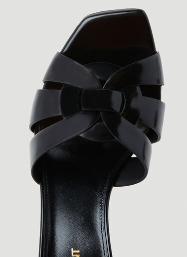 Tribute High Heel Mules Saint Laurent Tribute High Heel Mules Black sla0253054
