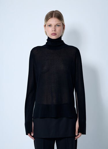 TOTEME Slit Sleeve Turtleneck Black tot0261068