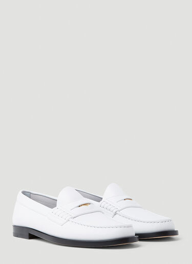 Burberry Rupert Penny Loafers White bur0253035