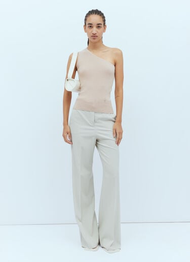 ワンショルダーニットトップ Max Mara ワンショルダーニットトップ ピンク max0254069