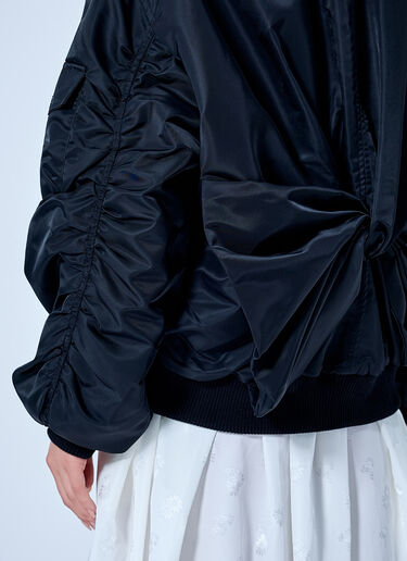 LN-CC® - Cecilie Bahnsen: Cbfeilan Technical Nylon Bomber Jacket - Black Cecilie Bahnsen Cbfeilan Technical Nylon Bomber Jacket Black cec0266013