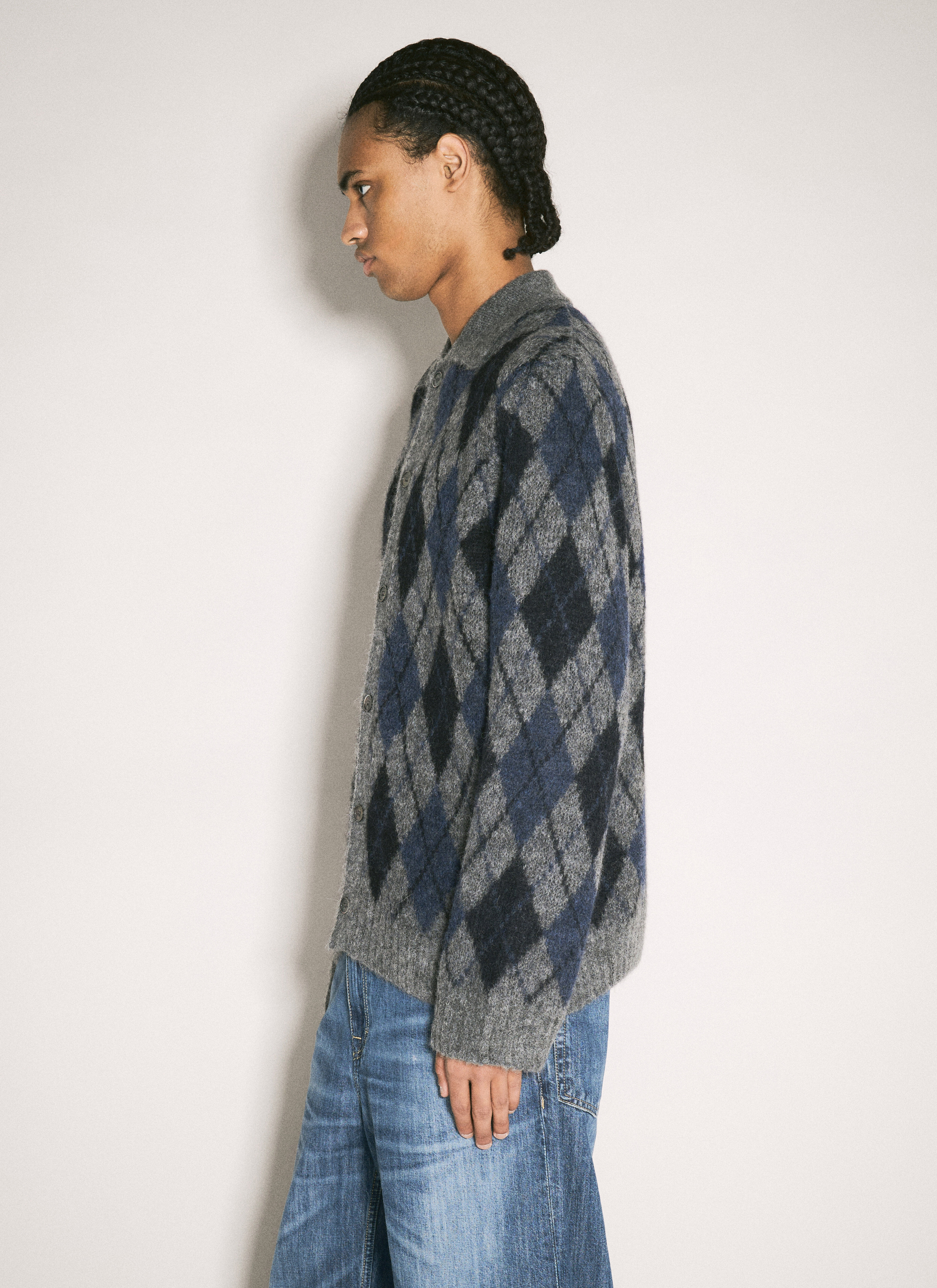 Our Legacy Men's' Evening Polo Sweater in Grey | LN-CC®