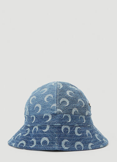 Marine Serre Crescent Moon Bucket Hat Blue mrs0342001