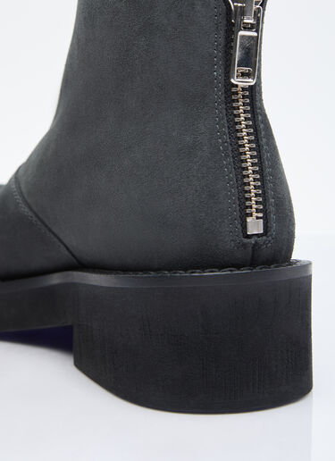 MM6 Maison Margiela Suede Ankle Boots Black mmm0155016