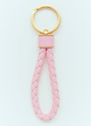 Bottega Veneta Intreccio Keyring Pink bov0255029