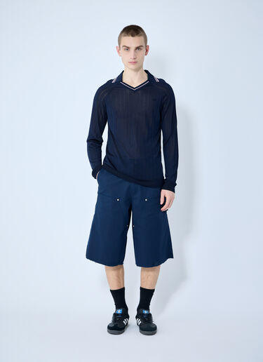 Wales Bonner Kingston Shorts Blue wbn0160012