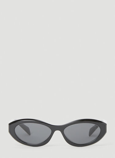 Oval Frame Sunglasses Prada Oval Frame Sunglasses Black lpr0253005