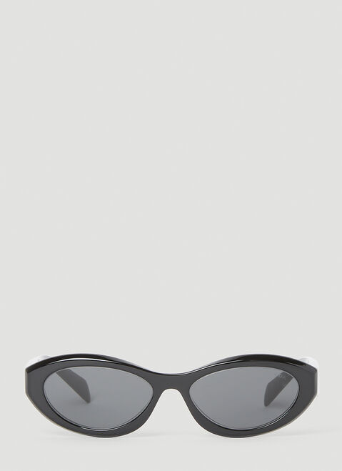 Prada Oval Frame Sunglasses Black lpr0353006