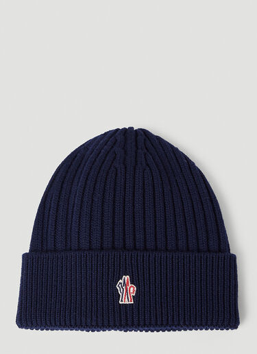 ウールニットビーニーハット Moncler Grenoble ウールニットビーニーハット ネイビー mog0153022