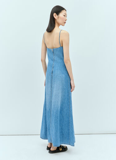 Chloé Denim Maxi Dress Blue chl0255018