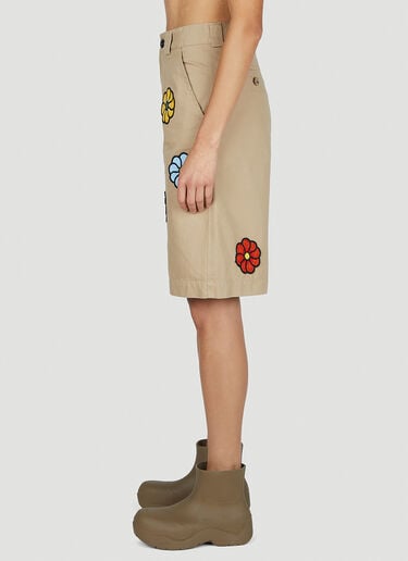 1 Moncler JW Anderson Floral Bermuda Shorts Beige mjw0252004