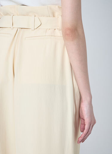 Dries Van Noten Belted Pants Cream dvn0260008