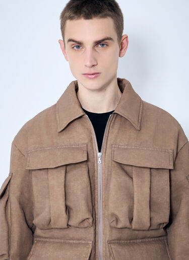 Dries Van Noten Padded Vow Bis Jacket Brown dvn0160016