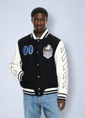 Off-White Royal Jewels Varsity Jacket Black ofw0164145