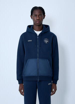 adidas SPZL Logo Motif Hooded Sweatshirt Navy adi0162158