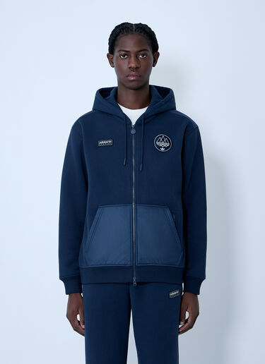 adidas SPZL Logo Motif Hooded Sweatshirt Navy adi0162158