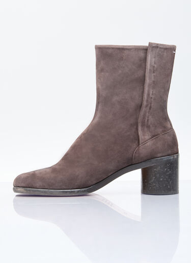 Maison Margiela Tabi Suede Ankle Boots Brown mla0155020