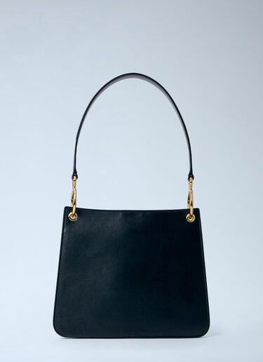 Structured Leather Shoulder Bag Jil Sander Structured Leather Shoulder Bag Black jil0264040