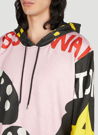 Walter Van Beirendonck Banner 连帽运动衫 粉色 wlt0152017