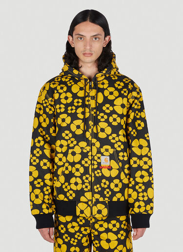 Marni x Carhartt Floral Print Hooded Jacket Yellow mca0150011