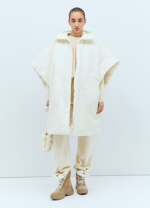 Moncler Hooded Padded Cape Navy mon0158007