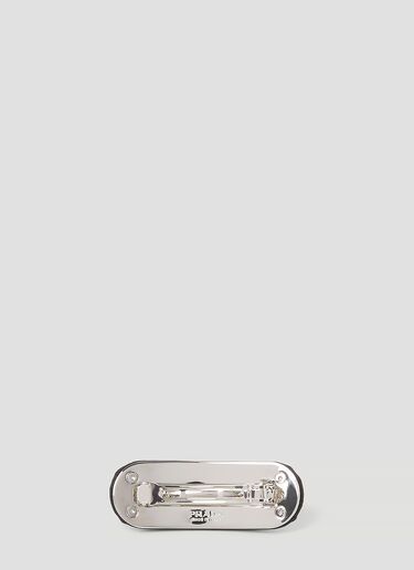 Prada Triangle Logo Hair Clip Black pra0254035