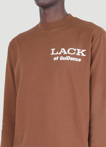 Lack of Guidance Alessandro Long Sleeve T-Shirt Brown log0146009