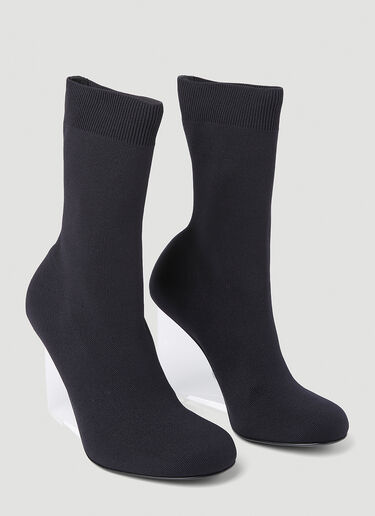 Alexander McQueen Shard High Heel Boots Black amq0252012