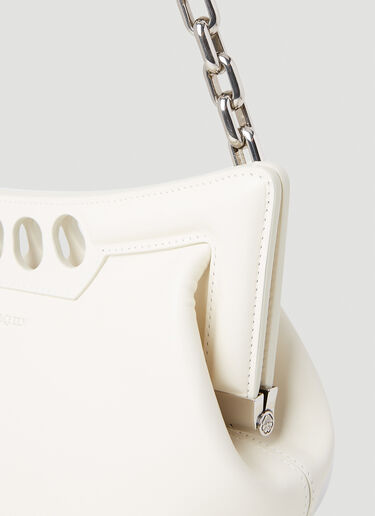 Alexander McQueen Small Peak Shoulder Bag White amq0252002