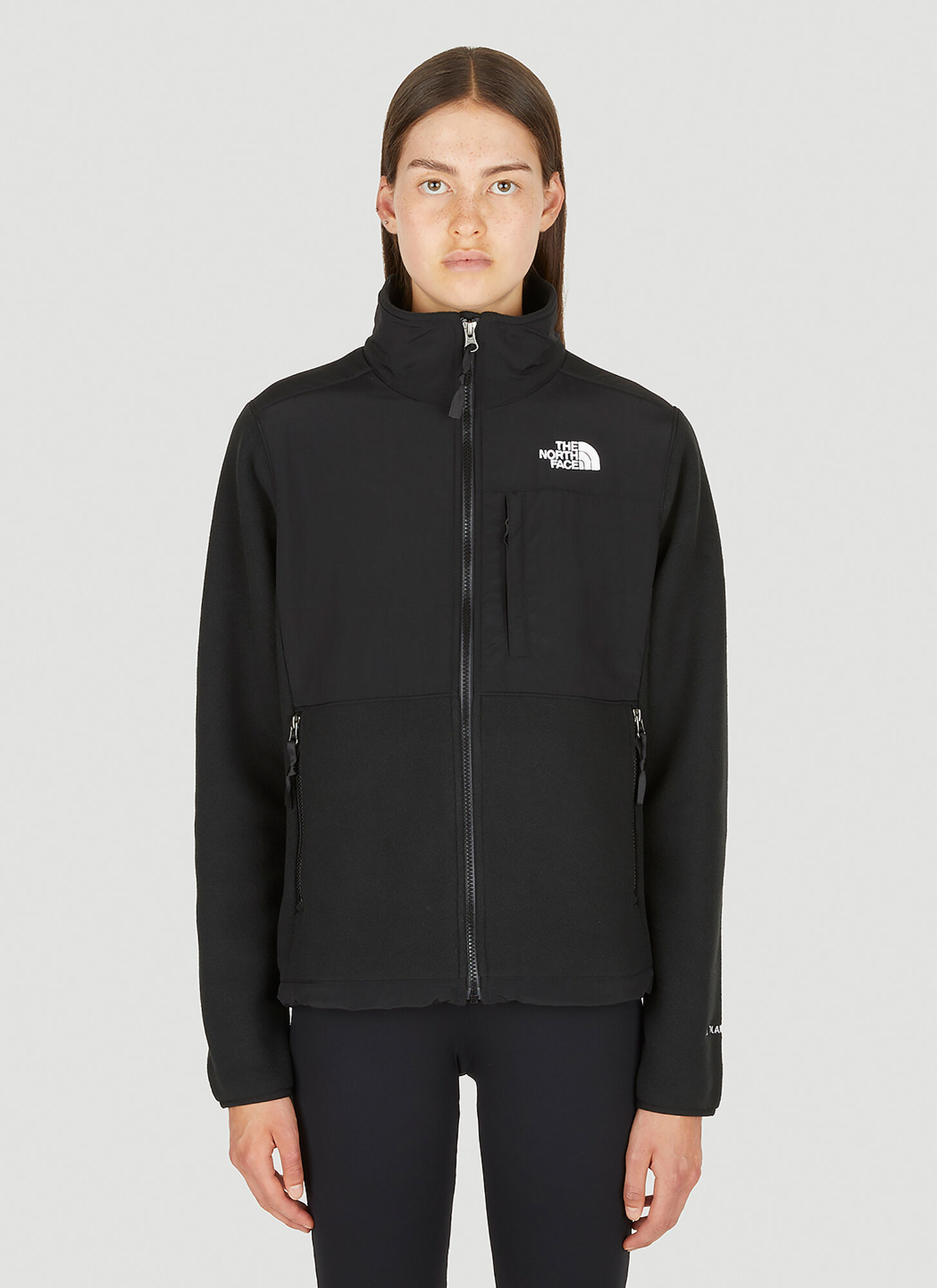 The North Face Plus Size Denali Zip-front Long-sleeve Jacket In Black