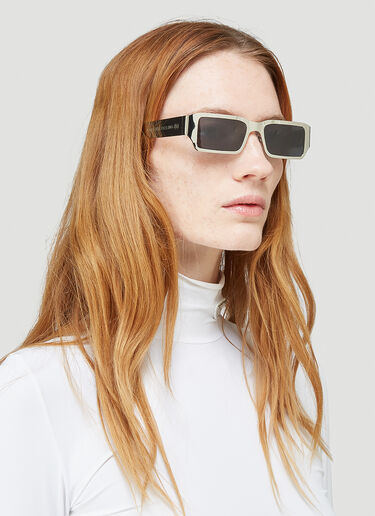 A Better Feeling Rectangle Sunglasses Silver abf0344007