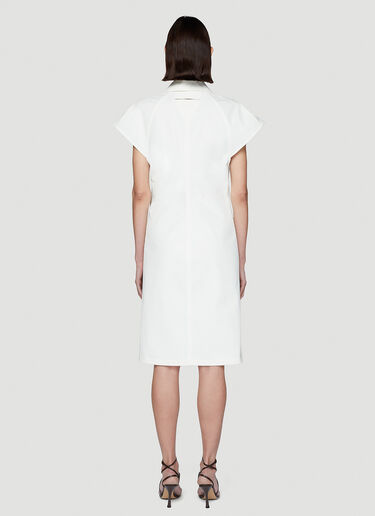 Bottega Veneta Capped Sleeve Dress White bov0241014