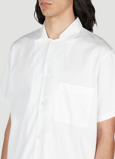 Tekla Classic Short Sleeve Pyjama Shirt White tek0353012