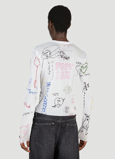 Acne Studios 图案 T 恤 白色 acn0353019