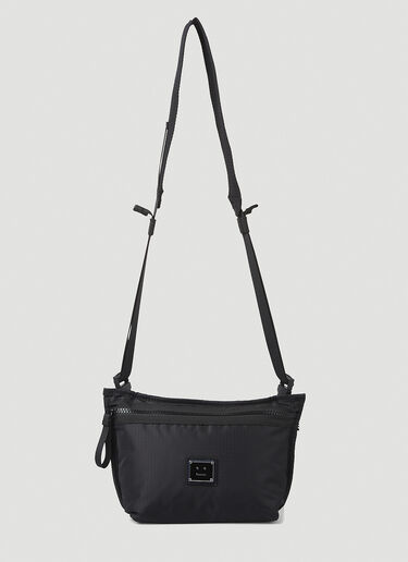 Acne Studios 페이스 플라크 크로스바디 백 블랙 acn0147035