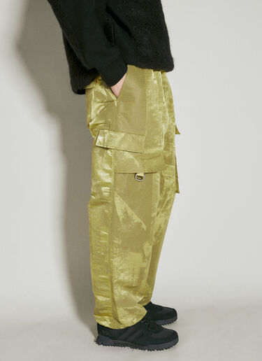 Lined Rips Drawstring Pants Y-3 Lined Rips Drawstring Pants Green yyy0154003