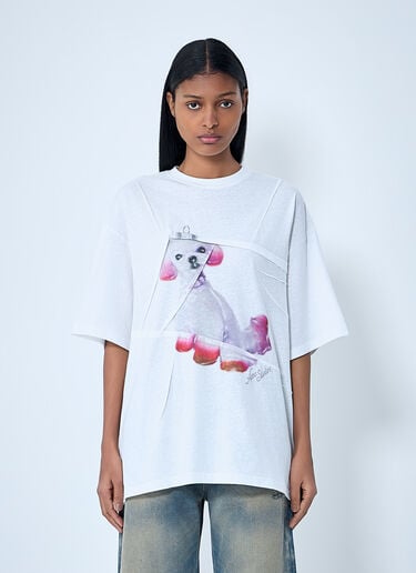 Acne Studios Logo Motif T-Shirt White acn0263003