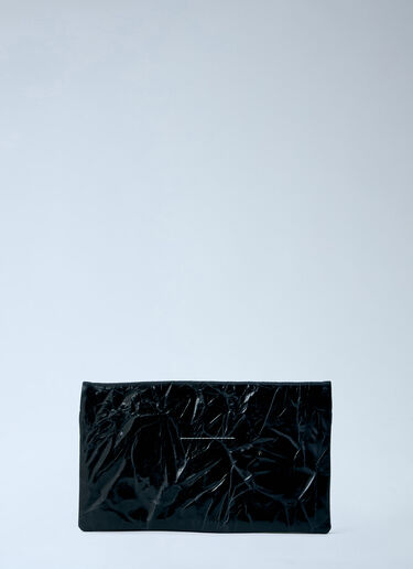 MM6 Maison Margiela Single-Stitch Logo Clutch Bag Black mmm0264022