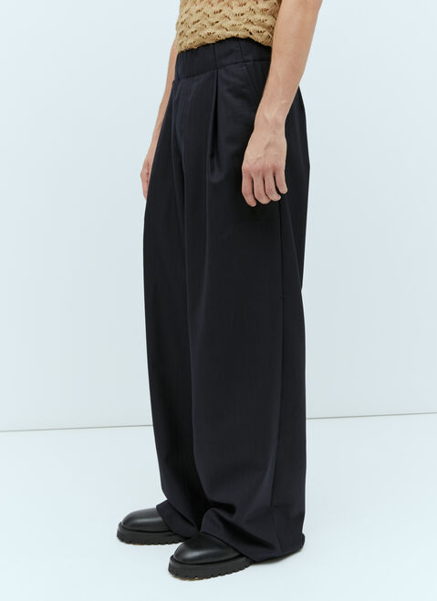 Dries Van Noten Elasticated Tailored Pants White dvn0154014