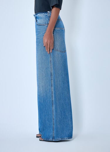 Alexander Wang Wide-Leg Denim Jeans Blue awg0263029