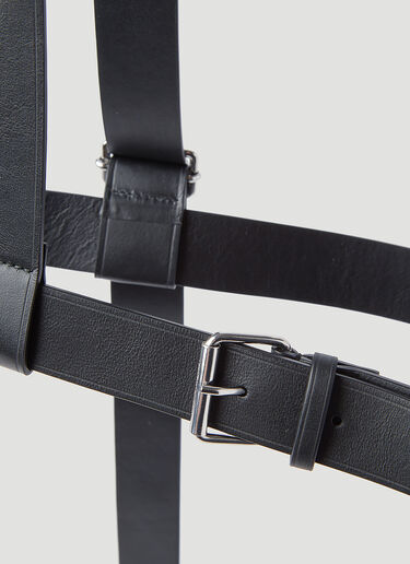 Alexander McQueen Leather Harness Black amq0145023