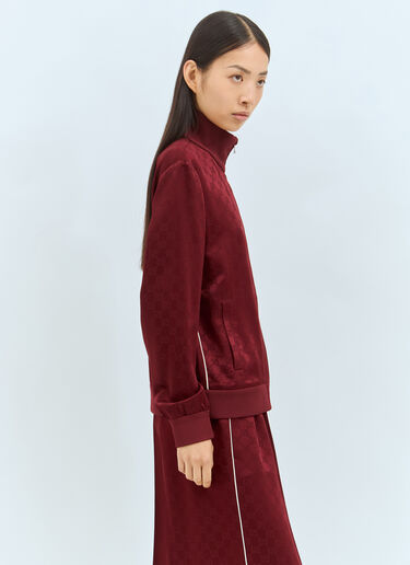 GG Jacquard Zip-Up Jacket Gucci GG Jacquard Zip-Up Jacket Red guc0257035