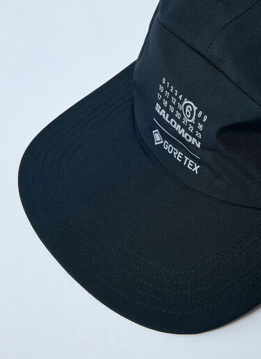 MM6 Maison Margiela x Salomon Logo Motif Baseball Cap Black mms0159009